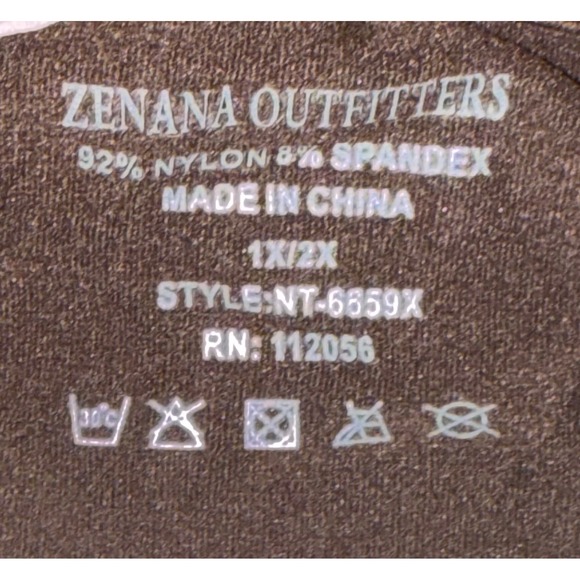 Zenana Outfitters Brown Seamless cage Strappy Bralette Crop Top 1X 2X - Picture 2 of 2